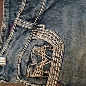 Womens Juniors Vigoss Thick Stitch, Low Rise Jeans. Size 15